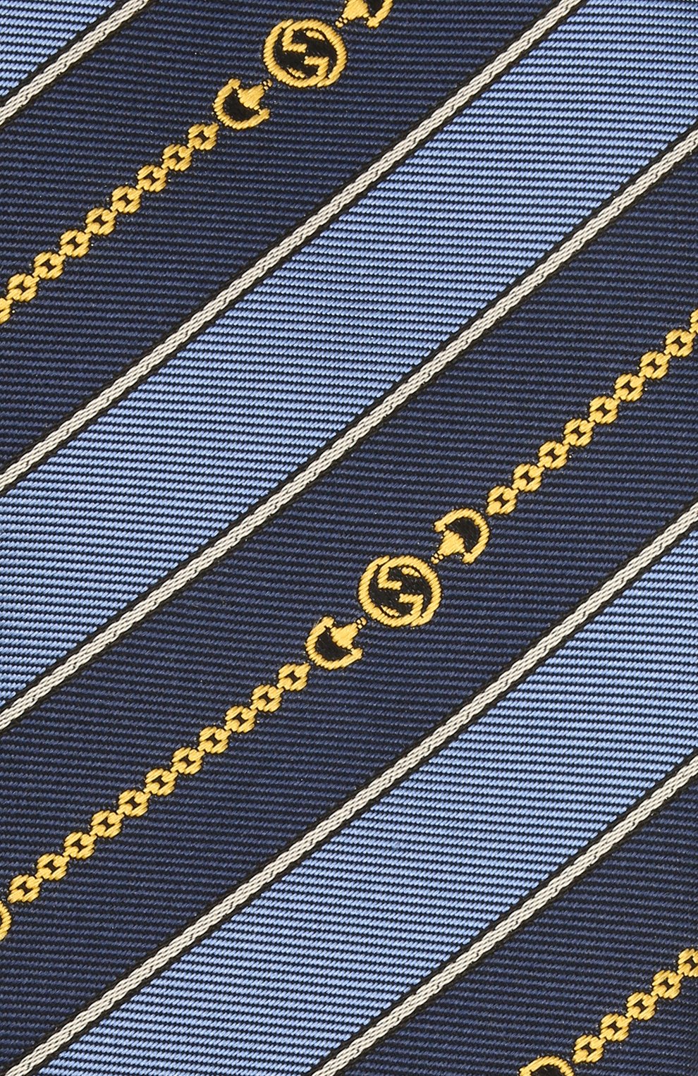 Шелковый галстук GUCCI синего цвета по цене 28800 руб., арт. 643929/4E002, фото 3 Шелковый галстук GUCCI, арт. 643929/4E002, фото 3