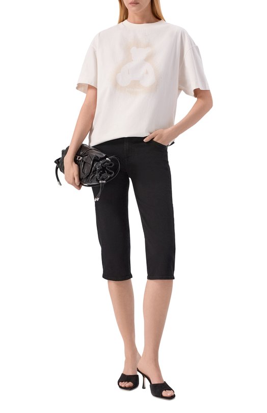 Хлопковая футболка Palm Angels PMAA109S26JER001 Белый  PMAA109S26JER001 Фото 2