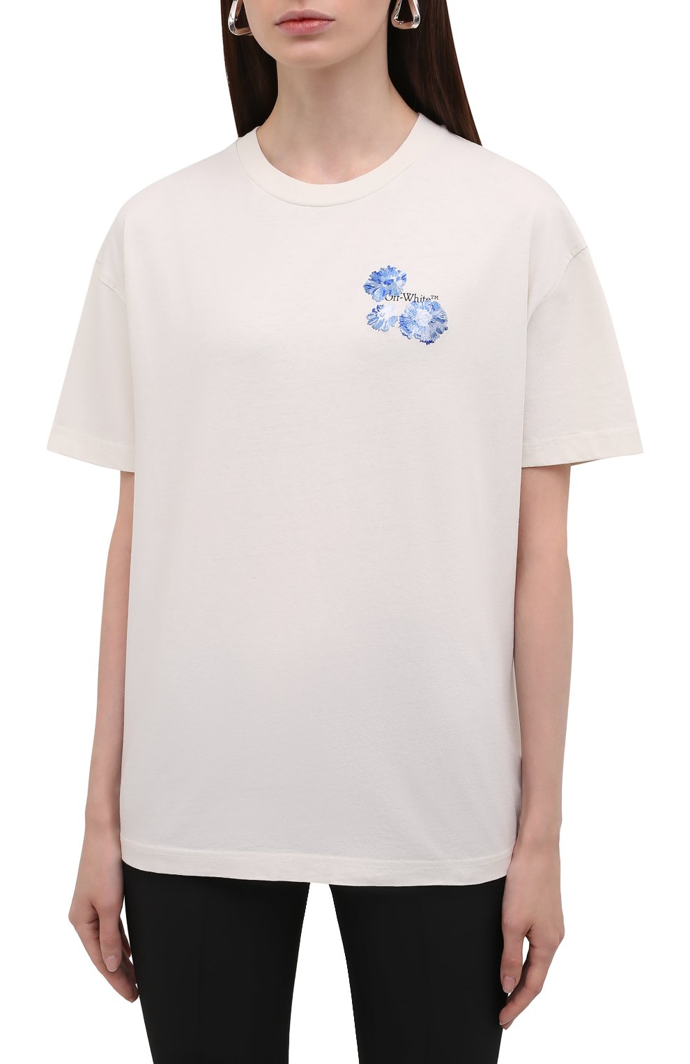 Хлопковая футболка OFF-WHITE, арт. 0WAA089F21JER002, фото 3