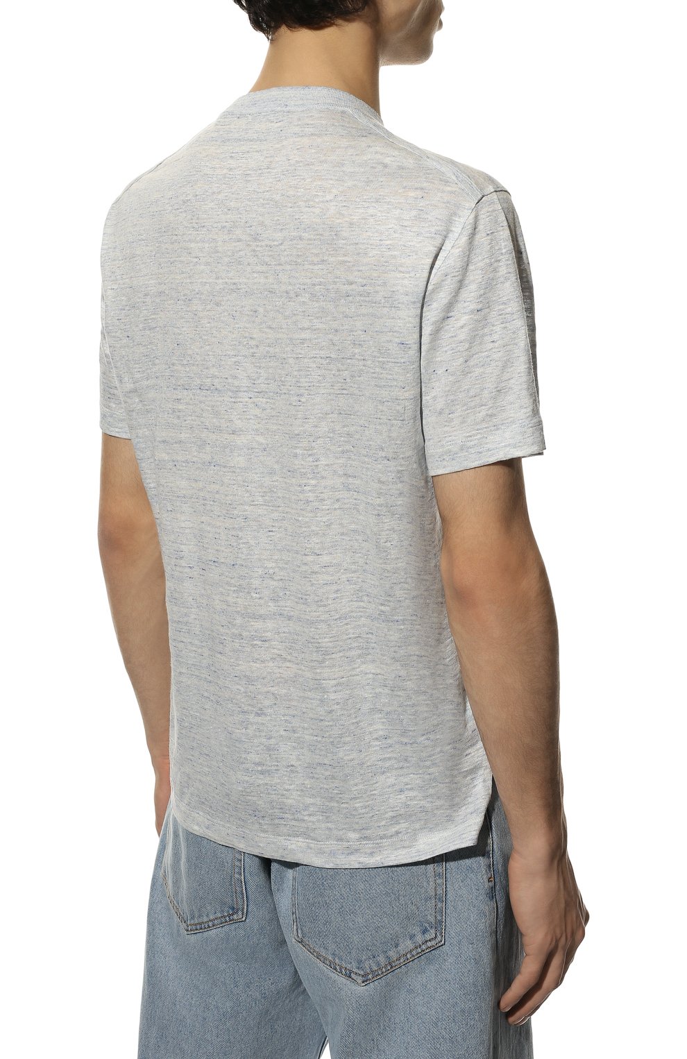 Льняная футболка ZEGNA, арт. UZ353/706, фото 4
