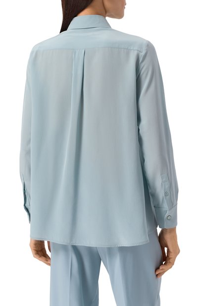 Шелковая рубашка WEEKEND MAX MARA, арт. ALMINA, фото 4
