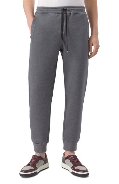 Джоггеры из хлопка и шелка ZILLI, арт. JSP304M013989005U, фото 3