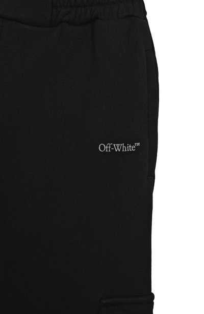 Хлопковые брюки-карго OFF-WHITE черного цвета по цене 26350 руб., арт. 0GCH00BS25FLE001/4-12, фото 3 Хлопковые брюки-карго OFF-WHITE, арт. 0GCH00BS25FLE001/4-12, фото 3