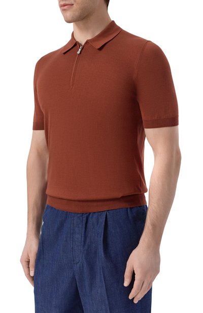 Поло из шелка и хлопка GRAN SASSO, арт. 43166/16290, фото 3