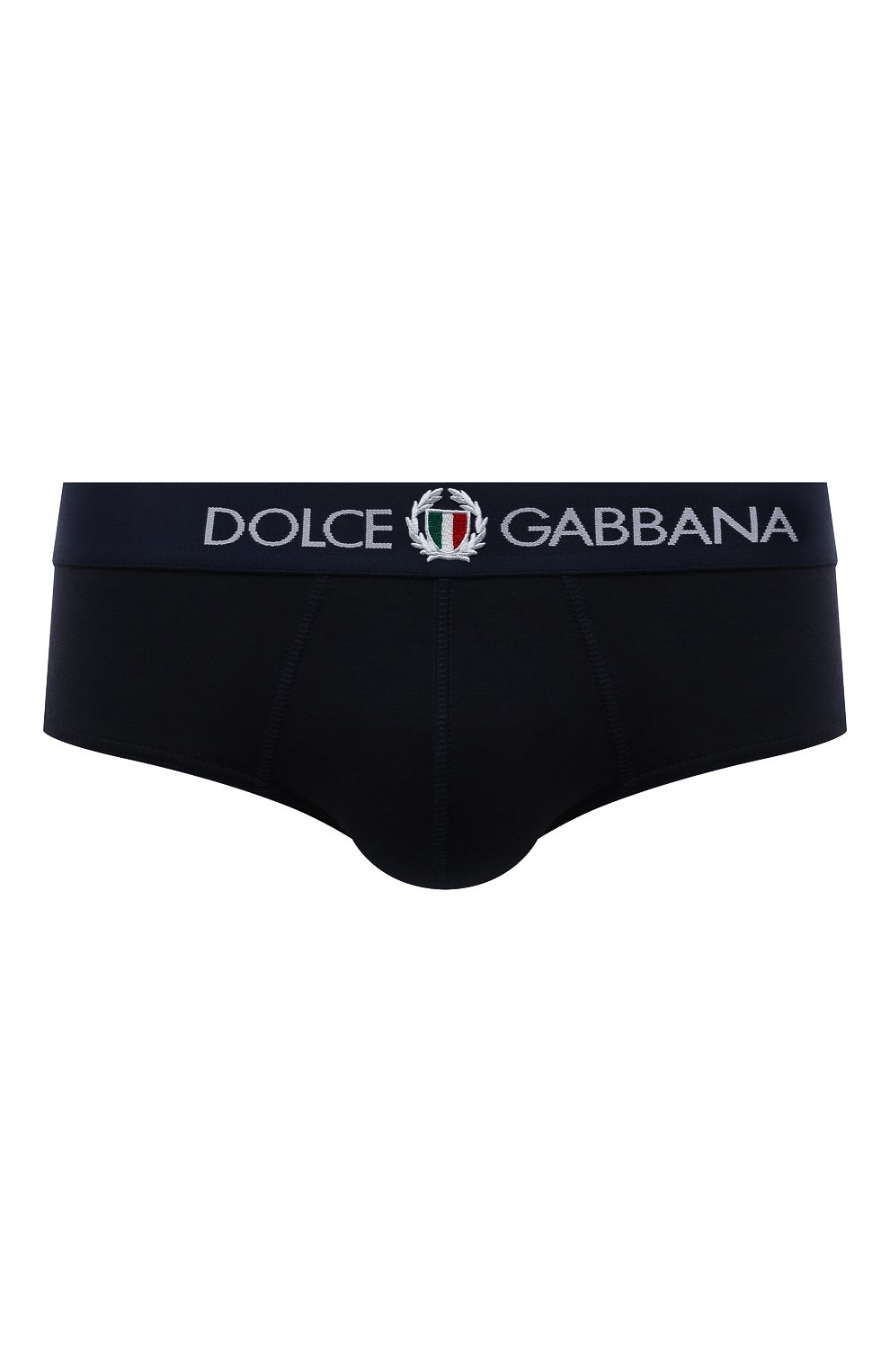 Хлопковые брифы DOLCE & GABBANA темно-синего цвета по цене 5755 руб., арт. M3C01J/FUECG, фото 1 Хлопковые брифы DOLCE & GABBANA, арт. M3C01J/FUECG, фото 1