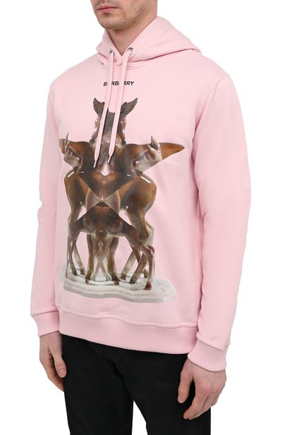 Хлопковое худи BURBERRY, арт. 8037776, фото 3