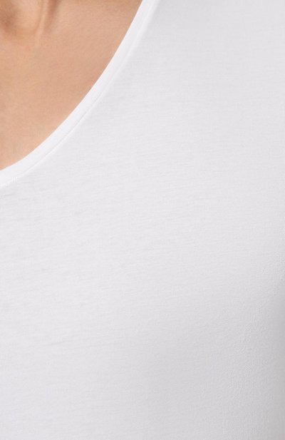 Хлопковая футболка DEREK ROSE белого цвета по цене 8510 руб., арт. 8025/JACK001, фото 5 Хлопковая футболка DEREK ROSE, арт. 8025/JACK001, фото 5