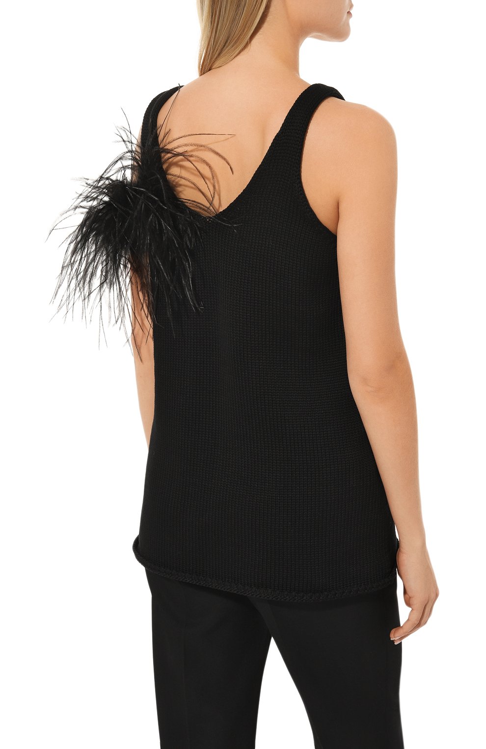 Топ с отделкой перьями AND THE BRAND, арт. W23-TP022-0703-900, фото 4