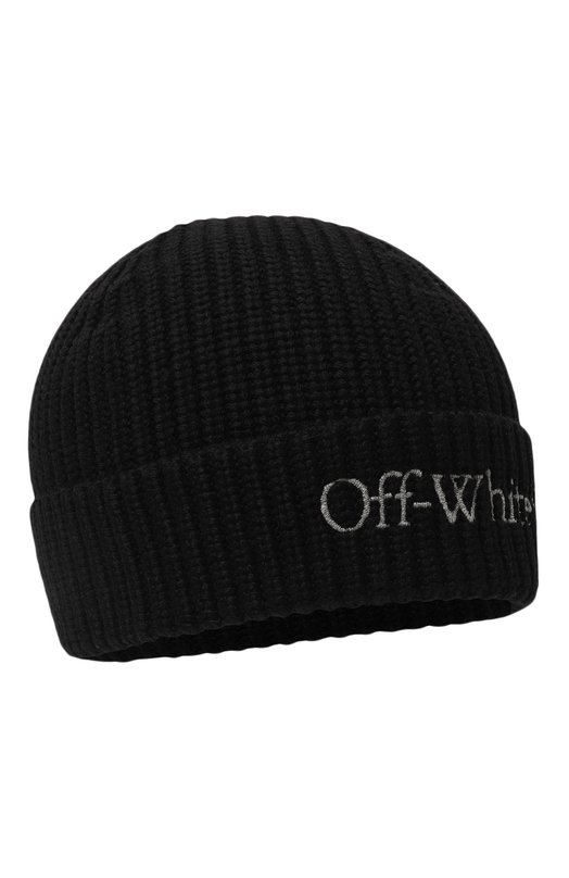 Шерстяная шапка Off-White 0WLC017F23KNI005 Чёрный 0WLC017F23KNI005