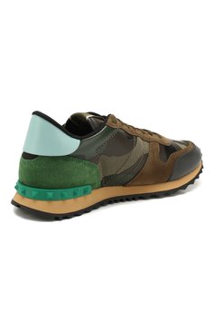 Мужские комбинированные кроссовки rockrunner VALENTINO хаки цвета, арт. TY2S0723/TCC | Фото 4 (Материал внешний: Текстиль; Материал сплава: Проставлено; Стили: Классический; Материал утеплителя: Без утеплителя; Материал внутренний: Текстиль; Подошва: Массивная; Драгоценные камни: Проставлено; Длина стельки: 25,0, 25,3, 25,6, 26,0, 26,3, 26,6, 27,0, 27,3, 27,6, 28,0, 28,3, 28,6, 29,0, 29,6)