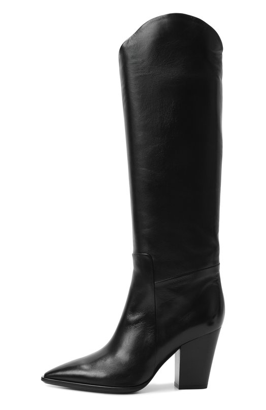 Кожаные сапоги Santoni WSWG59592HI3NHPE Чёрный  WSWG59592HI3NHPE Фото 4
