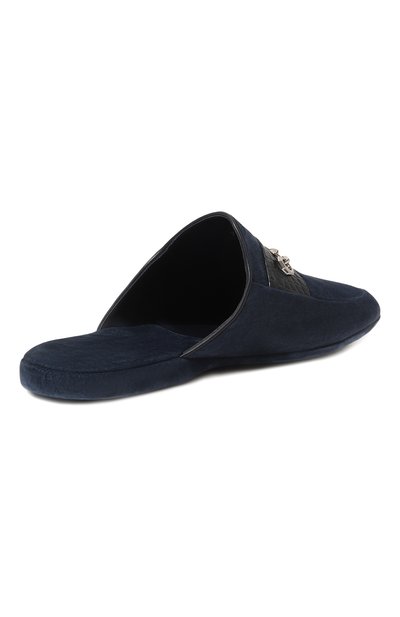 Домашние туфли с отделкой из кожи аллигатора STEFANO RICCI, арт. UL01_P757/CSSD/ALLIGAT0R MISSISSIPPIENSIS, фото 5