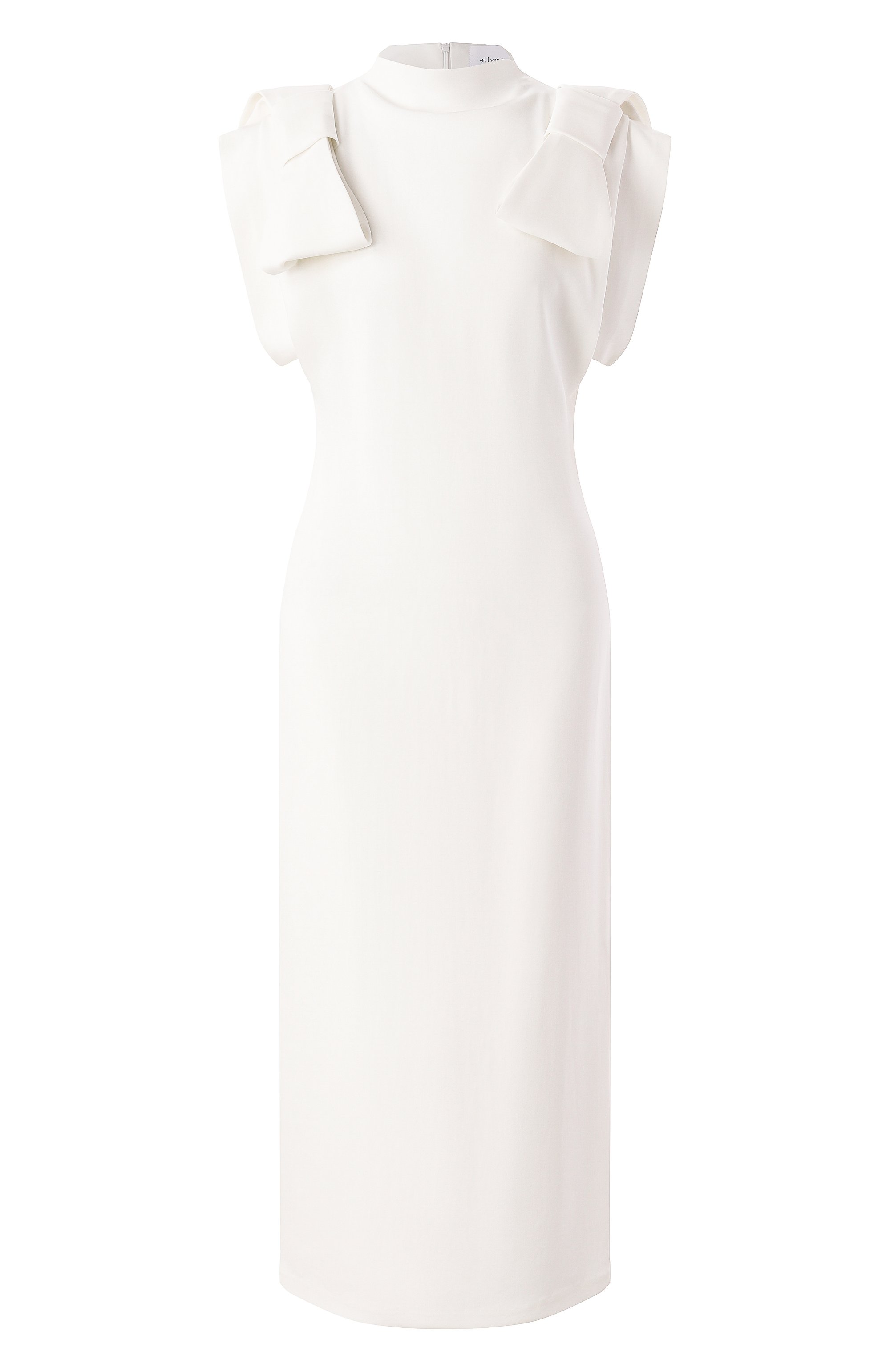 Платье из вискозы ELLYME белого цвета по цене 44900 руб., арт. 00196, фото 1 Платье из вискозы ELLYME, арт. 00196, фото 1
