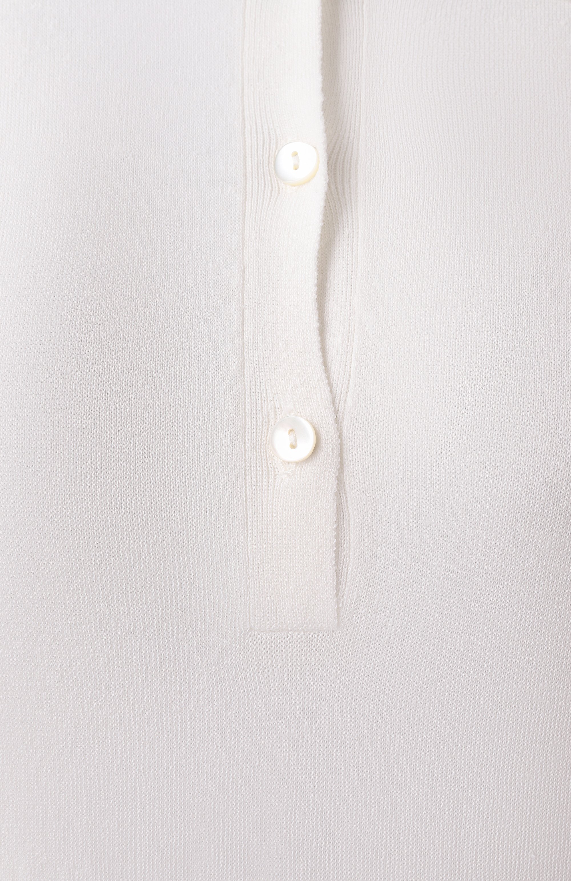 Льняное поло P.A.R.O.S.H. белого цвета по цене 32450 руб., арт. D540885, фото 6 Льняное поло P.A.R.O.S.H., арт. D540885, фото 6