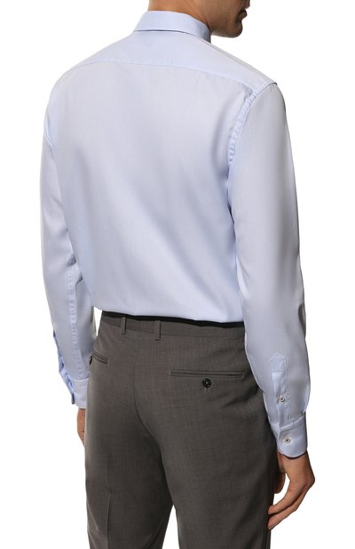 Хлопковая сорочка BROUBACK голубого цвета по цене 15700 руб., арт. S-LIPARI-538/WRINKLE FREE 5467, фото 5 Хлопковая сорочка BROUBACK, арт. S-LIPARI-538/WRINKLE FREE 5467, фото 5