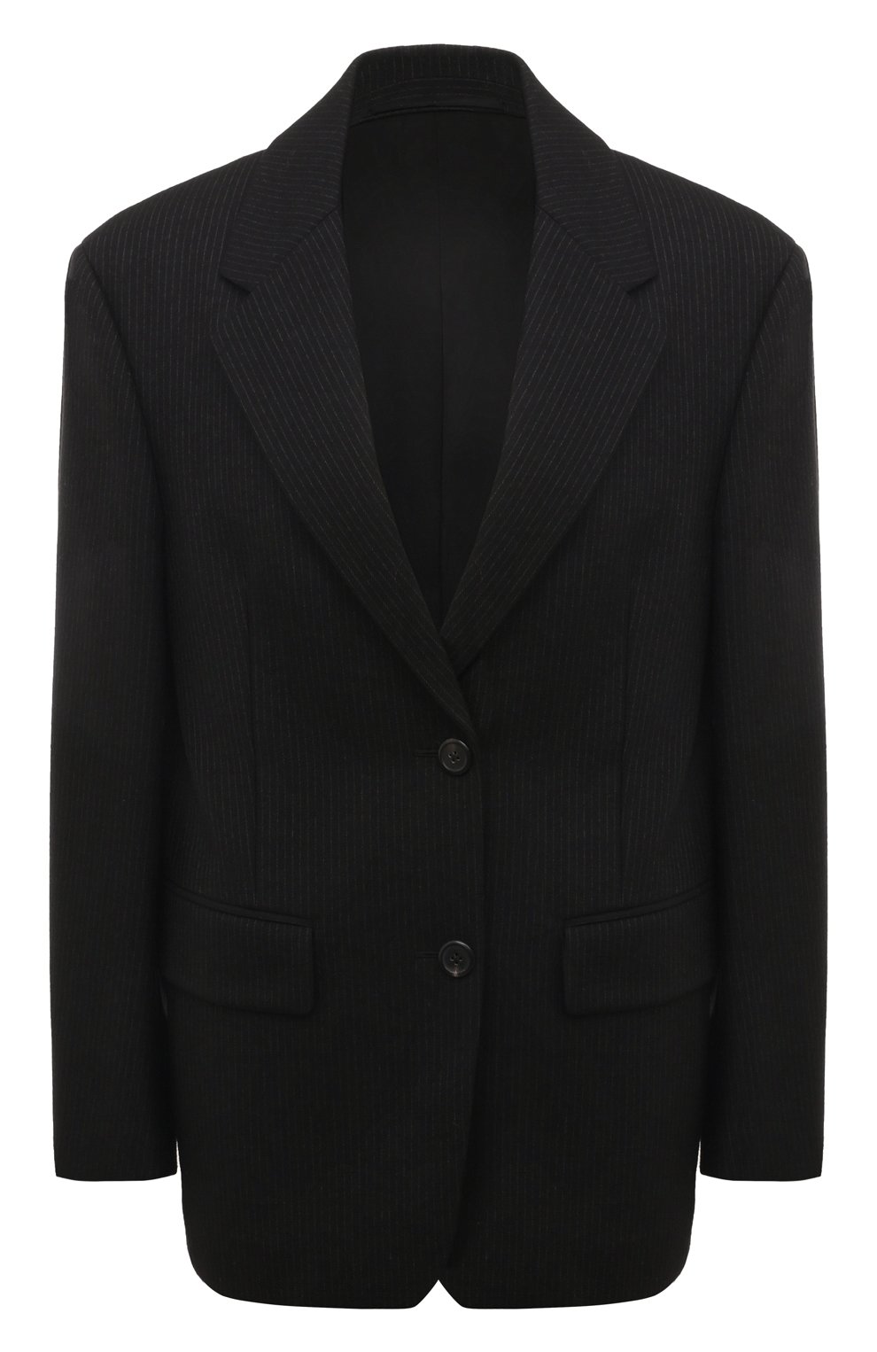 Шерстяной жакет PRADA черного цвета по цене 350000 руб., арт. P599L-1ZM7-F0002-212, фото 1 Шерстяной жакет PRADA, арт. P599L-1ZM7-F0002-212, фото 1