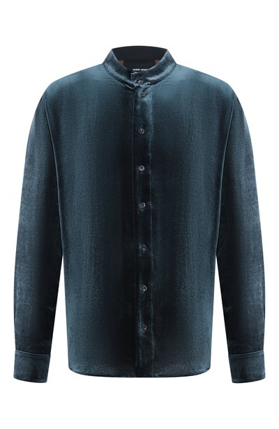 Мужская рубашка из вискозы и шелка GIORGIO ARMANI, арт. GM004496/TE23533