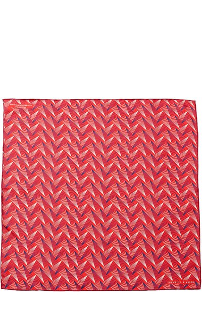 Шелковый платок с принтом TURNBULL & ASSER, арт. PSQ001-BB463, фото 2