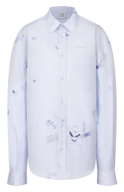 Женская хлопковая рубашка VETEMENTS, арт. MH27SH256LB