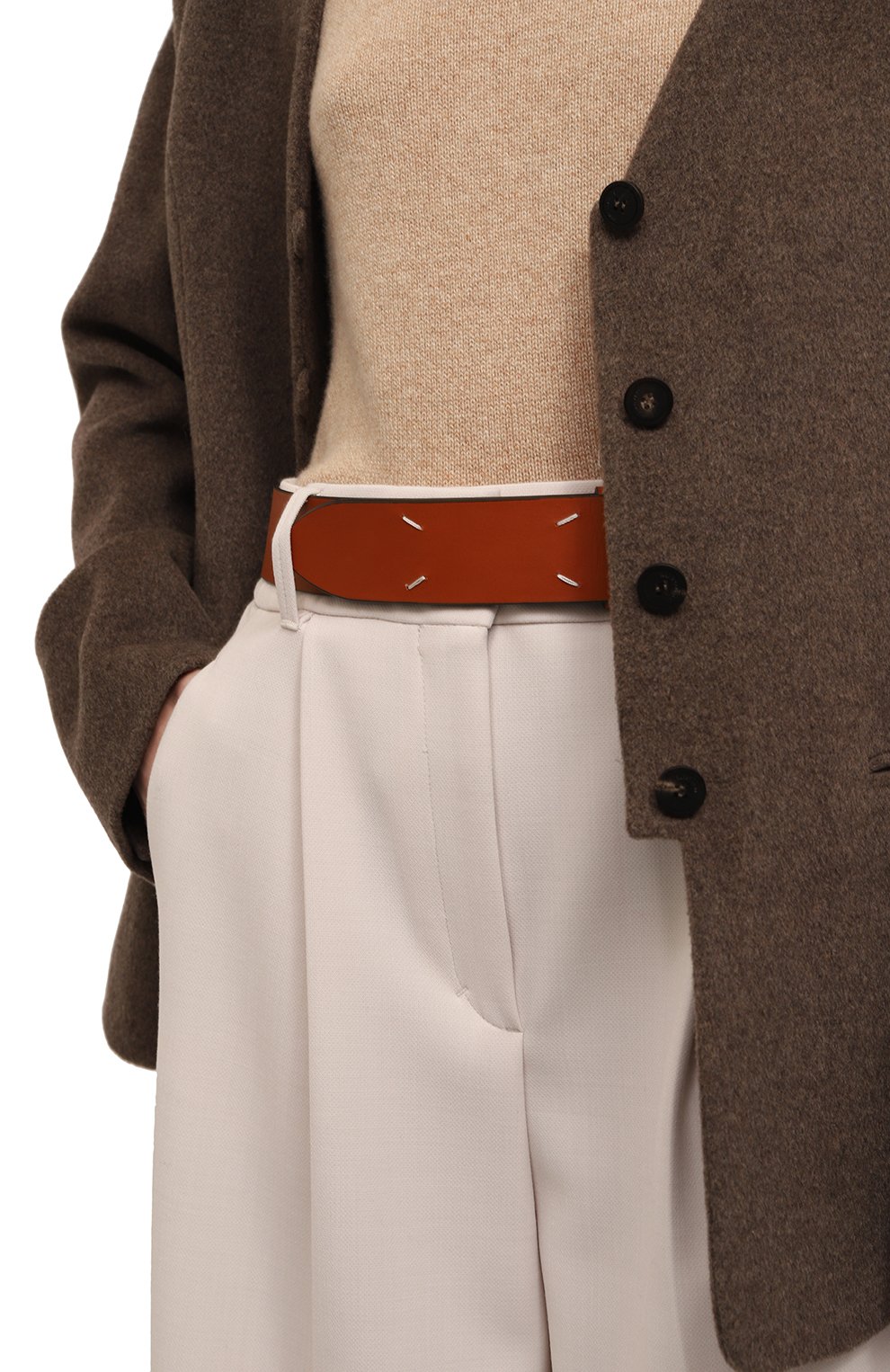 Кожаный ремень MAISON MARGIELA, арт. SA1TP0006/P5871, фото 2