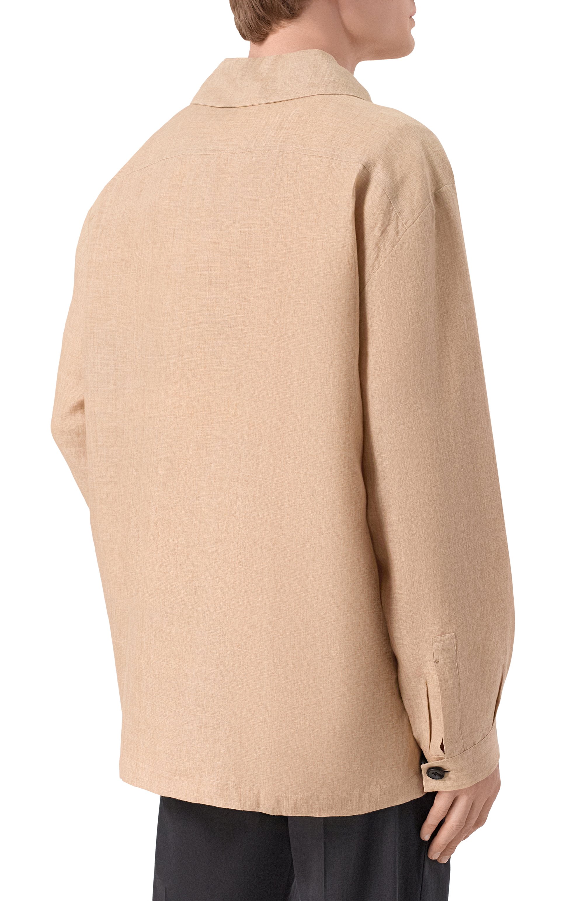 Льняная рубашка KITON, арт. UMC013H0921107, фото 4