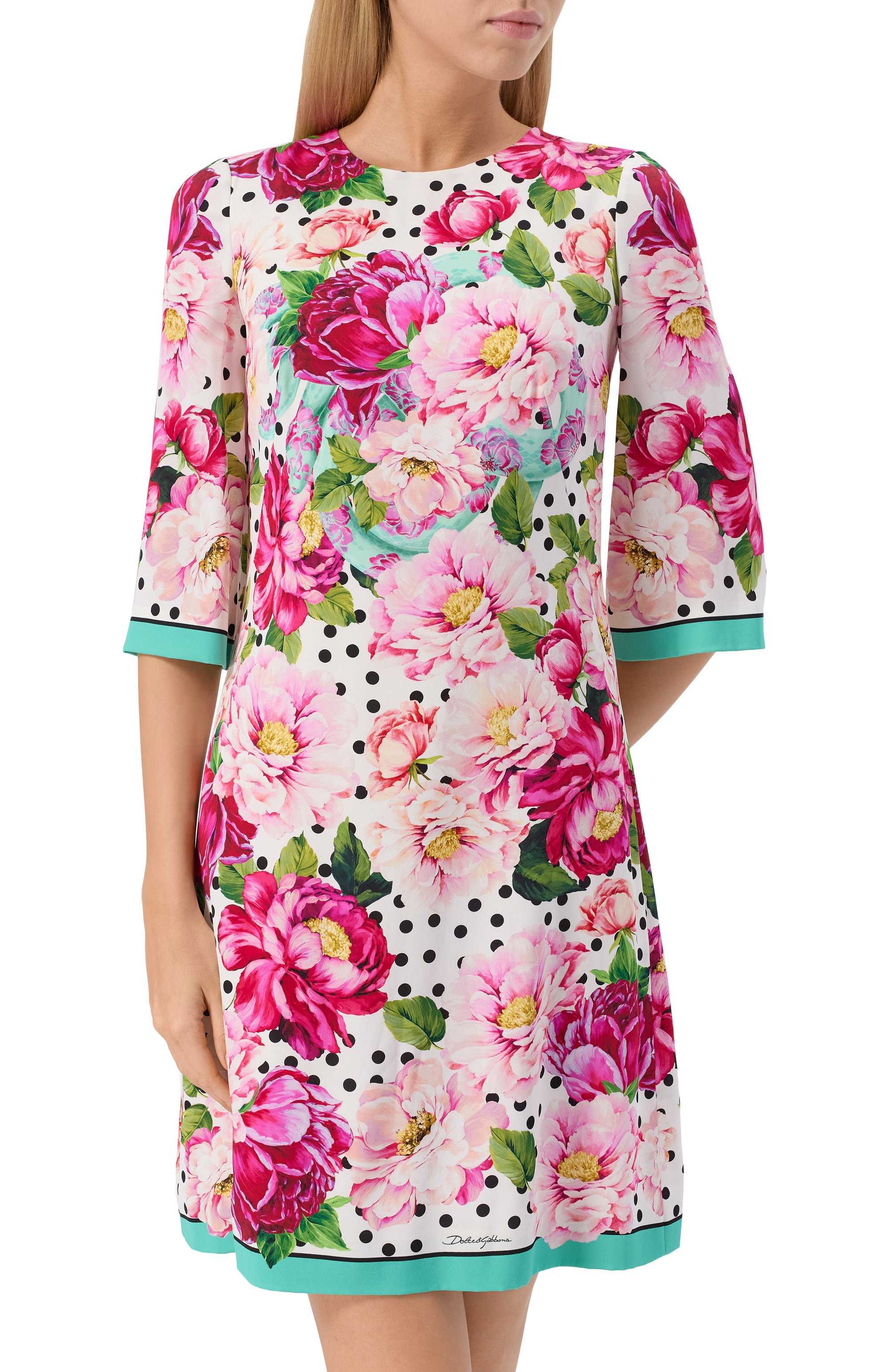 Шелковое платье DOLCE & GABBANA, арт. I6JP8W/HPAE4, фото 3