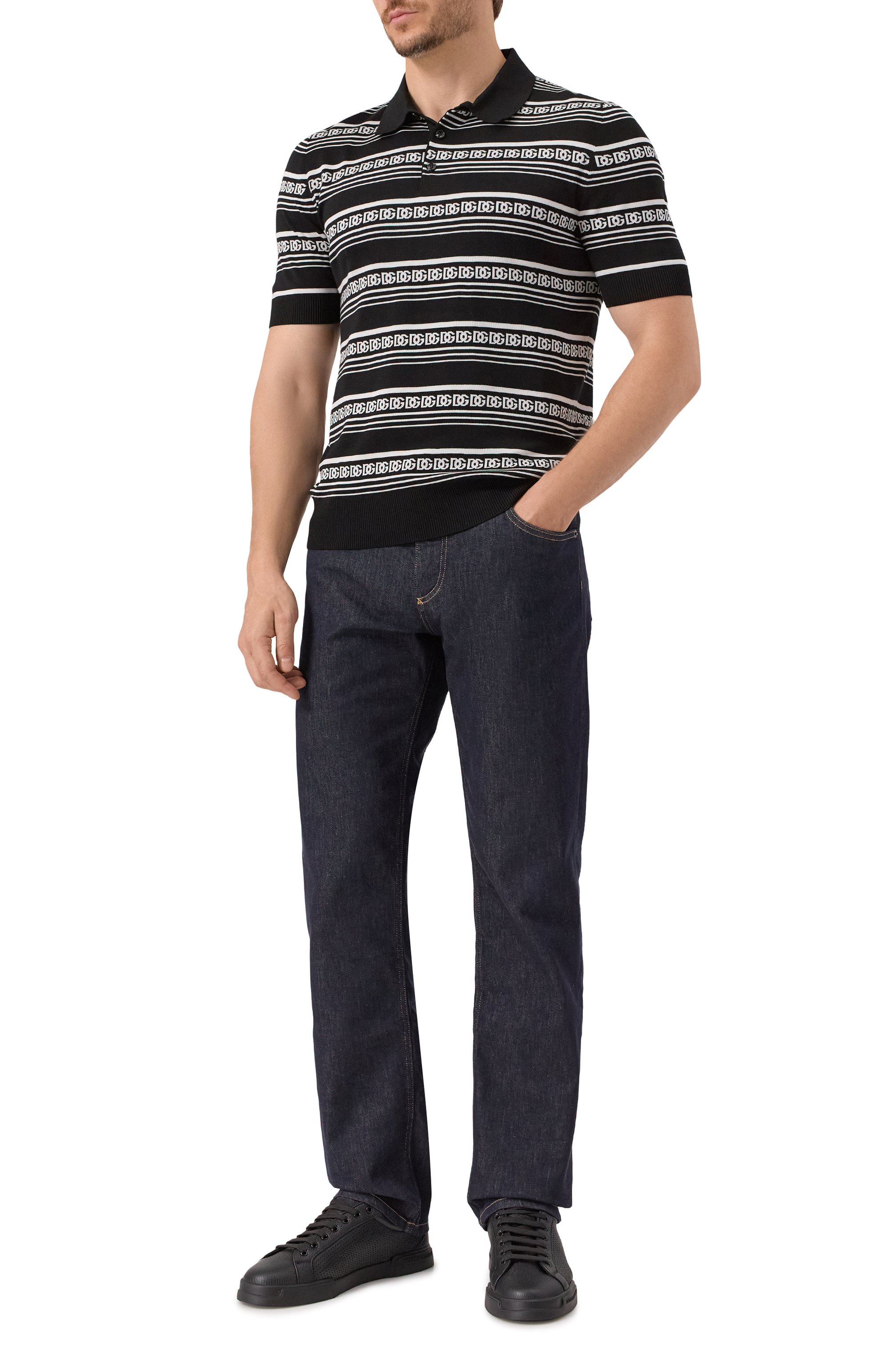 Кожаные кеды portofino light strobel DOLCE & GABBANA, арт. CS2354/AG093, фото 2