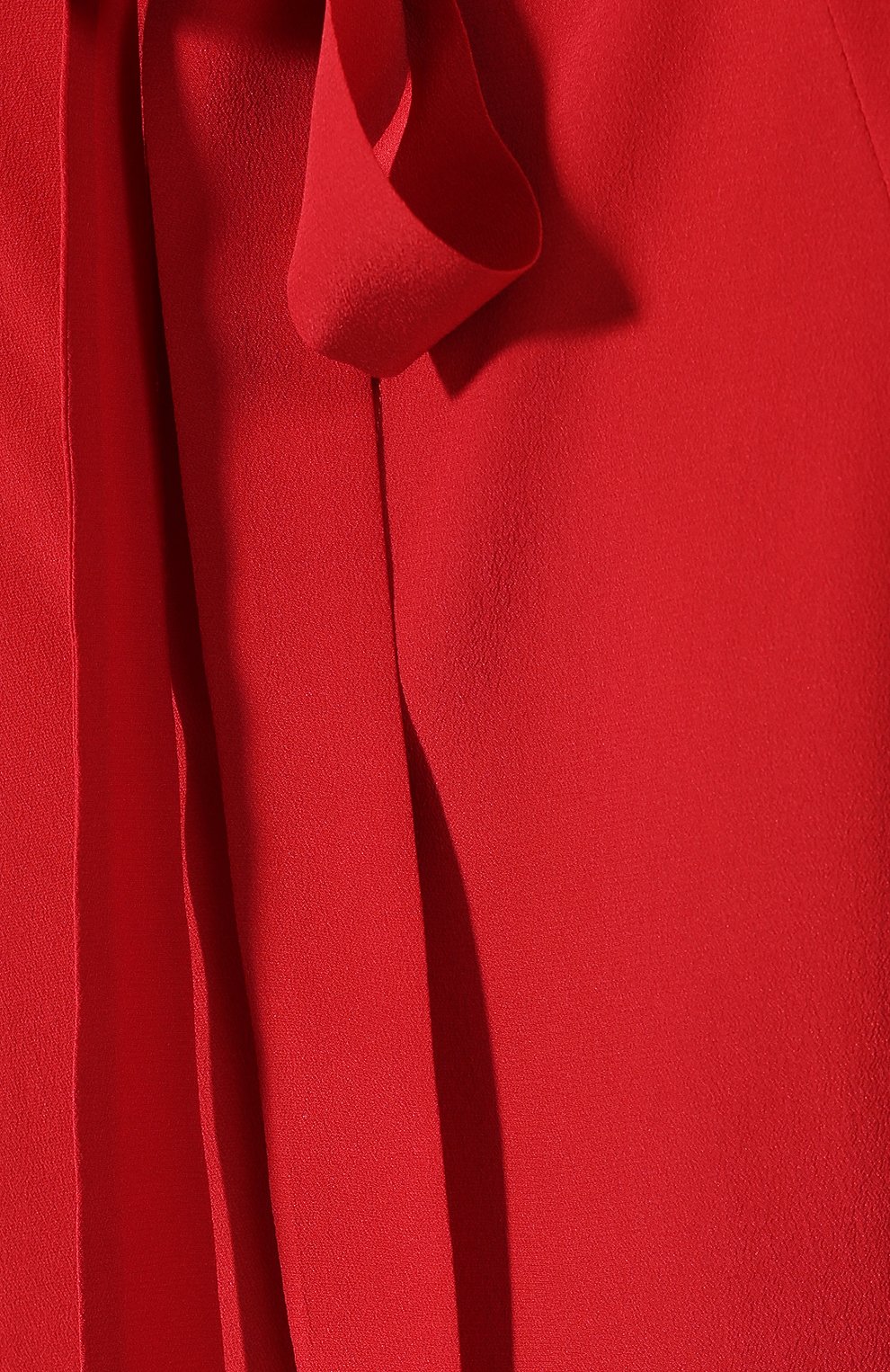 Однотонная шелковая блуза с воротником-стойкой PRADA, арт. P973E-1H51-F0011, фото 5