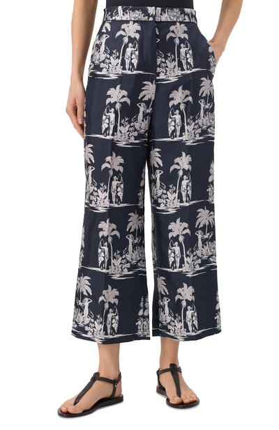 Шелковые брюки MAX MARA STUDIO, арт. PAGLIE, фото 3