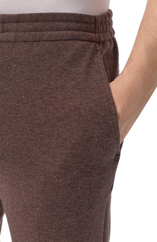 Брюки из хлопка и кашемира Stefano Ricci M1T5300174/TE3001_001 Коричневый  M1T5300174/TE3001_001 Фото 5