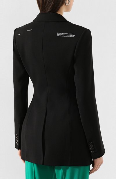 Жакет из смеси вискозы и шерсти OFF-WHITE, арт. 0WEF038R205150681000, фото 4