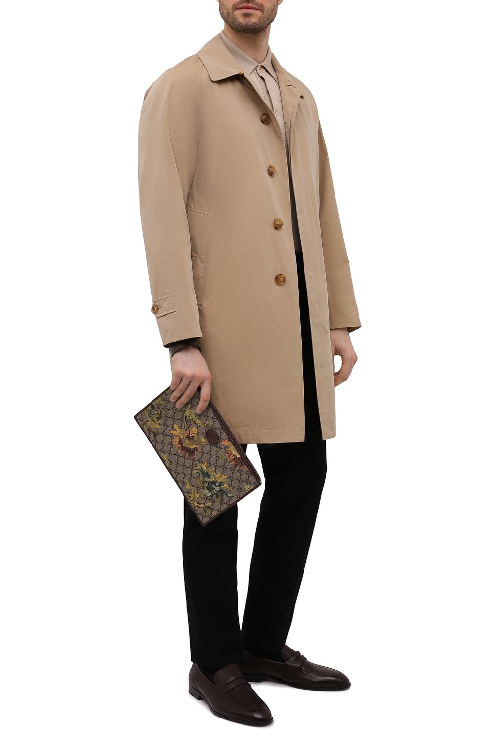 Клатч GUCCI коричневого цвета по цене 106000 руб., арт. 672953/UH9AT, фото 3 Клатч GUCCI, арт. 672953/UH9AT, фото 3