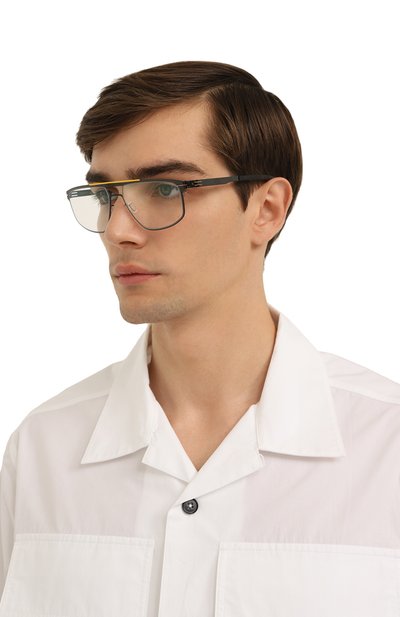 Оправа IC! BERLIN, арт. IB-AMG 08 YELL0W BRIDGE-GUN-METAL BLACK RX-CLEAR, фото 2