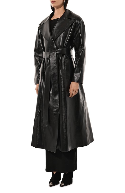 Кожаный плащ Gooroo LCT002-6000-900-FW24/25 Чёрный  LCT002-6000-900-FW24/25 Фото 3