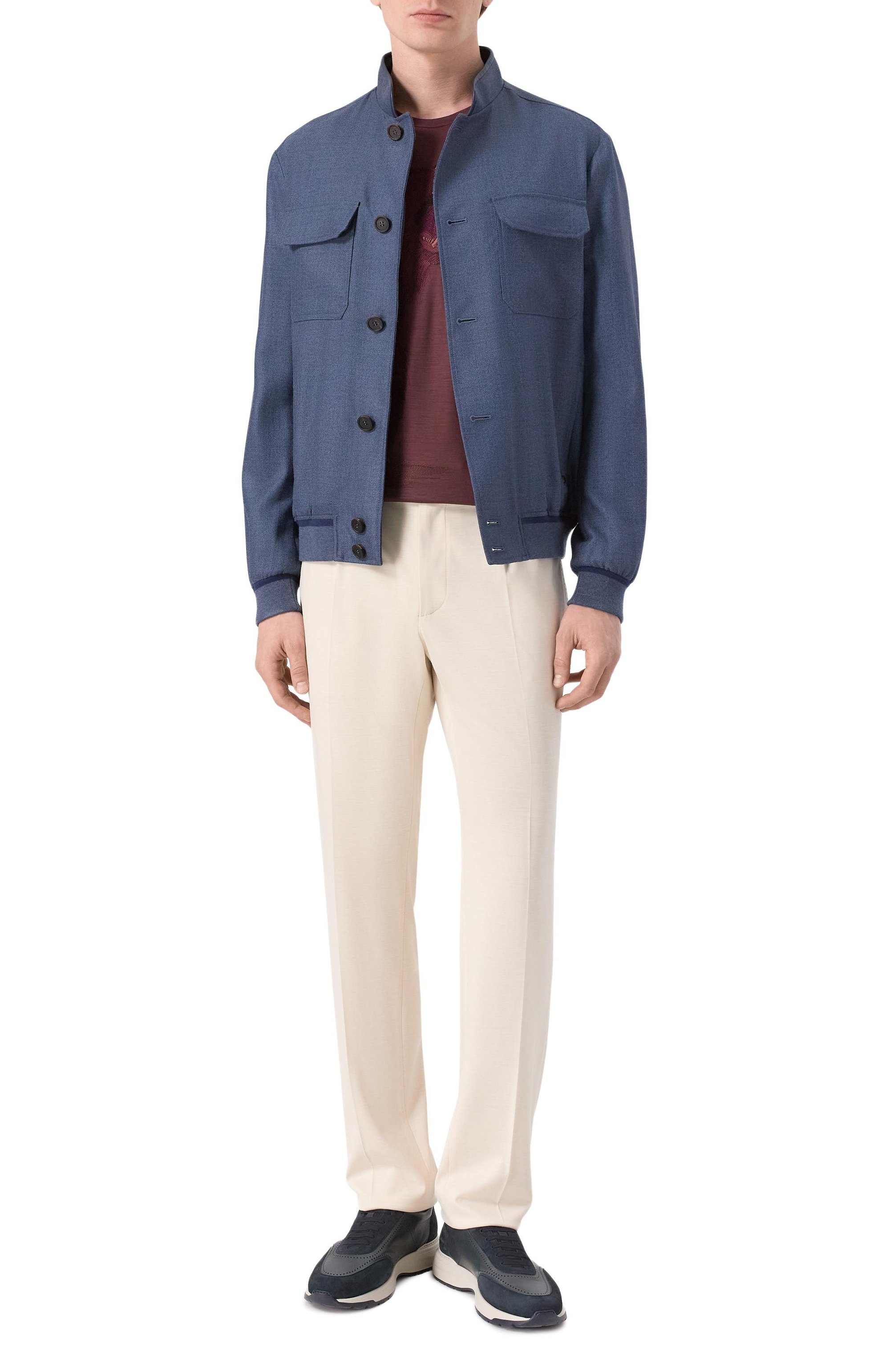 Бомбер из шелка и шерсти STEFANO RICCI, арт. M7J6100110/KL003U_001, фото 2