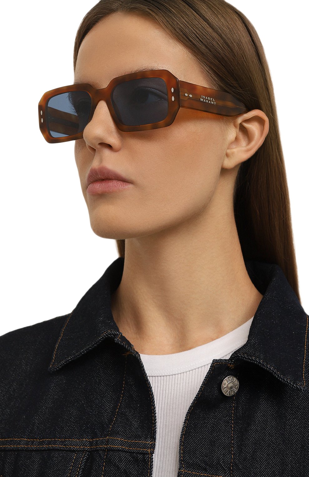 Солнцезащитные очки ISABEL MARANT коричневого цвета по цене 28300 руб., арт. IM0144 WR9, фото 2 Солнцезащитные очки ISABEL MARANT, арт. IM0144 WR9, фото 2