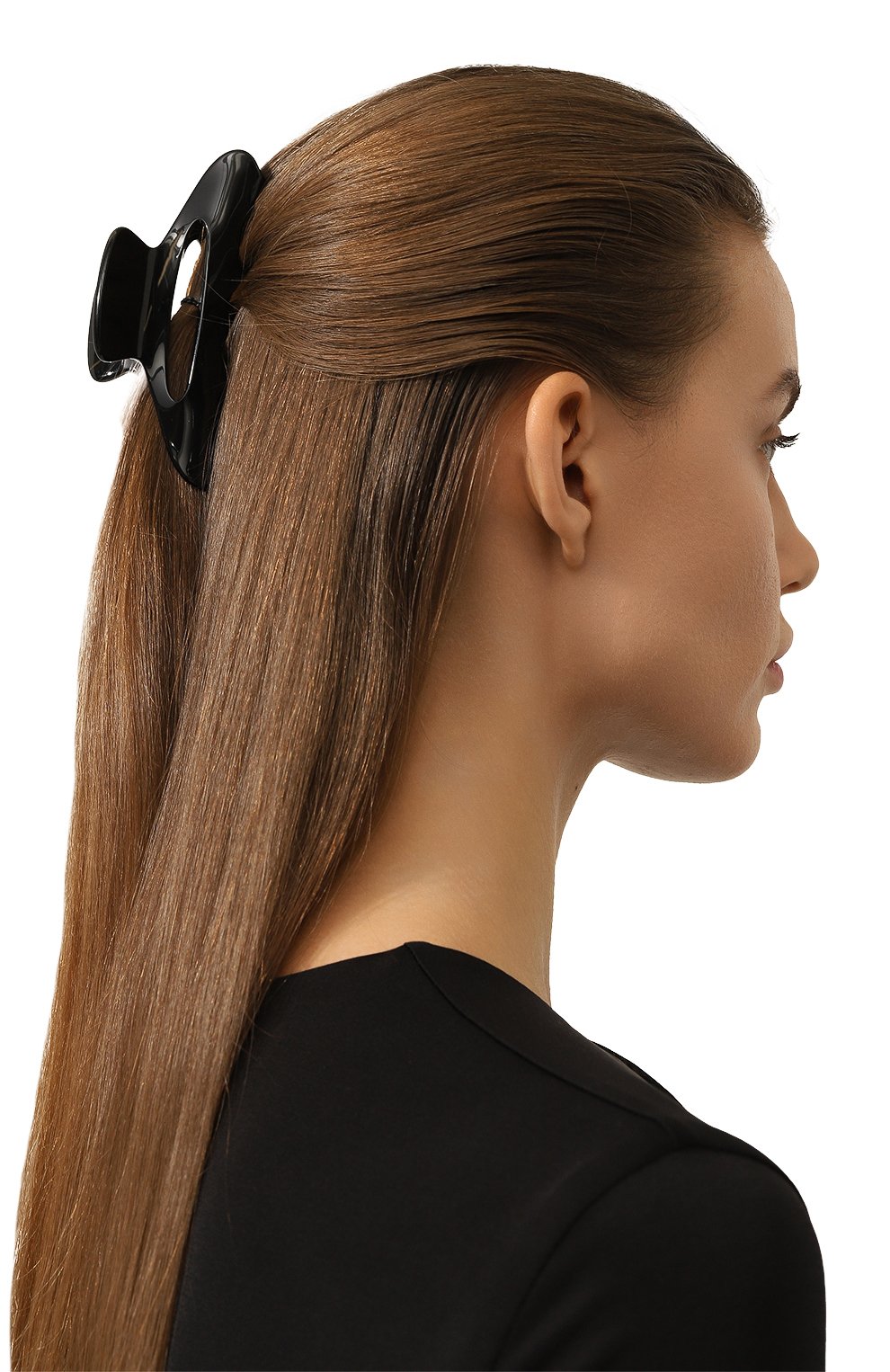 Заколка для волос ALEXANDRE DE PARIS черного цвета по цене 17440 руб., арт. ACCL-18075-02 N, фото 2 Заколка для волос ALEXANDRE DE PARIS, арт. ACCL-18075-02 N, фото 2