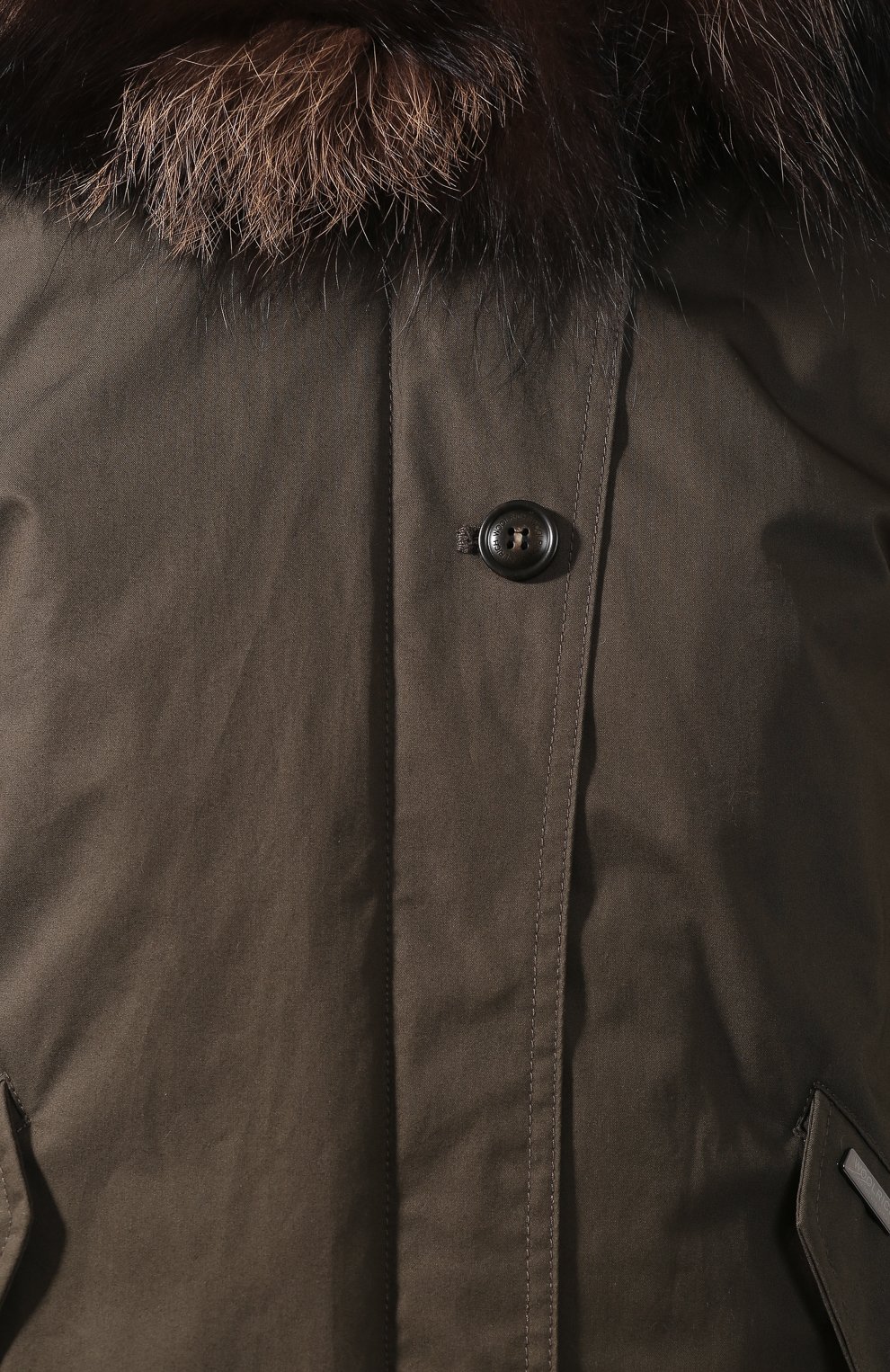 Хлопковая парка с меховой отделкой капюшона WOOLRICH, арт. WWCPS2631/LM10, фото 5