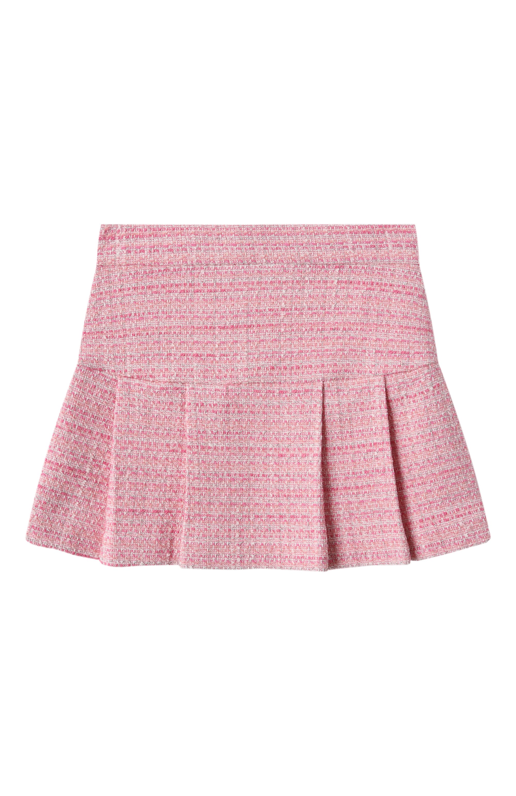 Твидовая юбка MONNALISA розового цвета по цене 19650 руб., арт. 71E703, фото 2 Твидовая юбка MONNALISA, арт. 71E703, фото 2