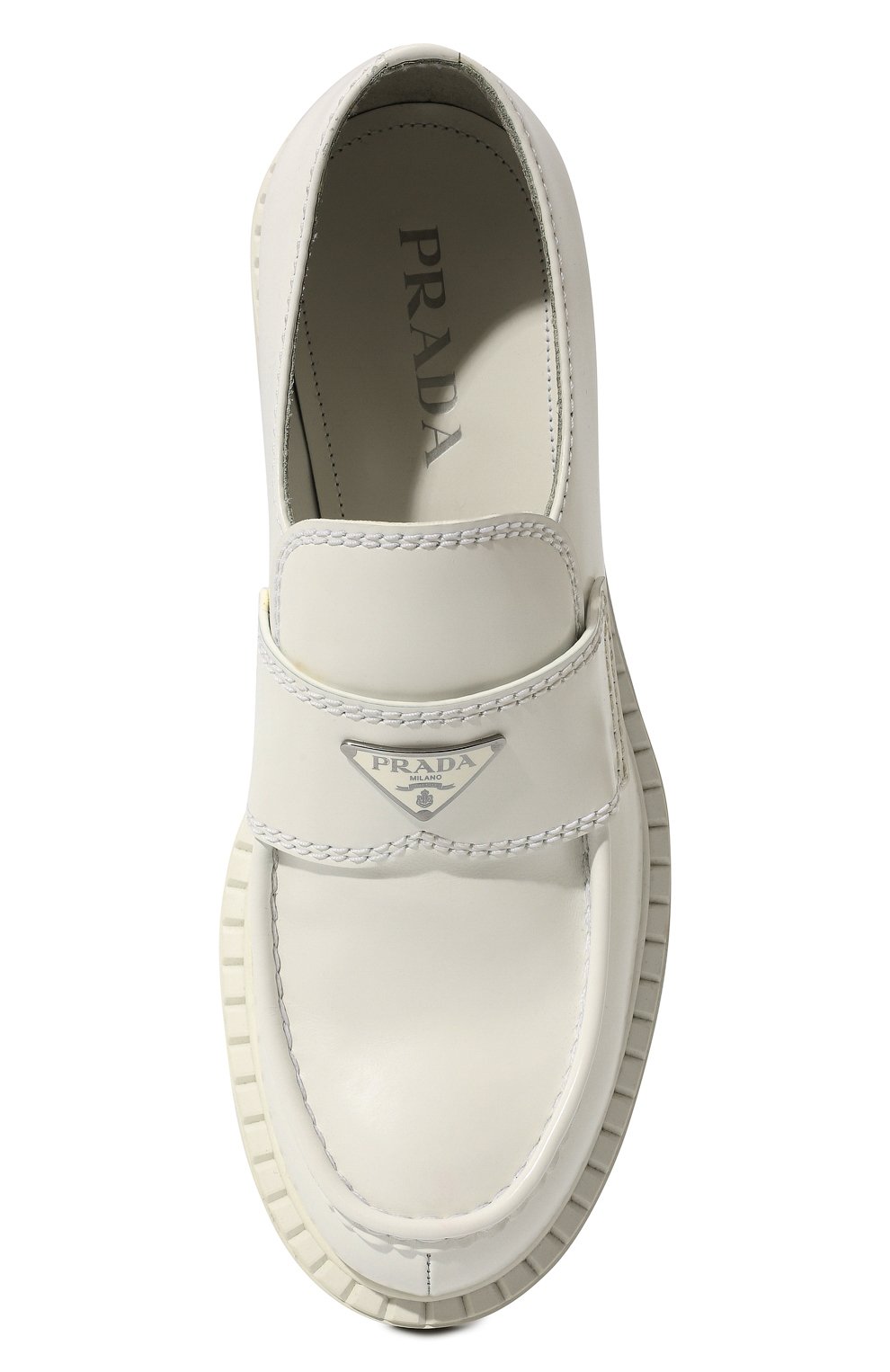 Кожаные лоферы PRADA, арт. 2DE127-055-F0009, фото 6