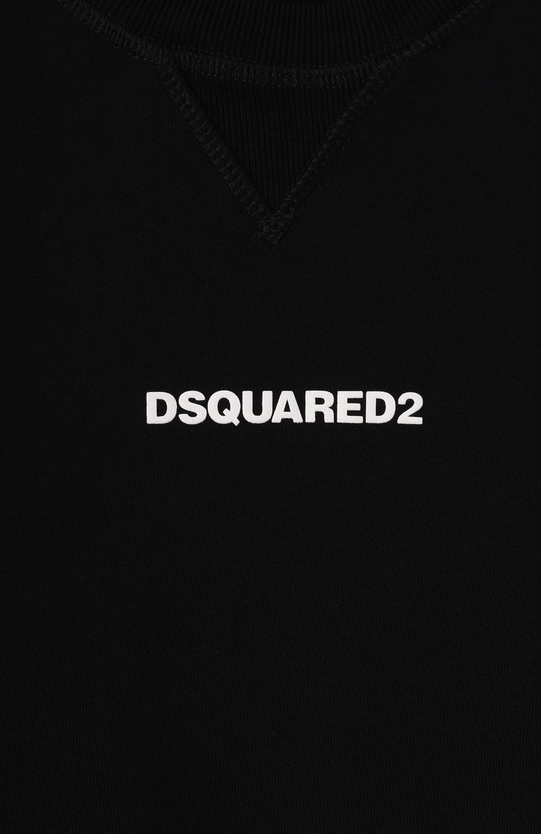 Мужского хлопковый свитшот DSQUARED2 черного цвета, арт. DQ2739/D0094 | Фото 3 (Девочки Кросс-КТ: Свитшот-одежда; Нос: Не проставлено; Региональные ограничения белый список (Axapta Mercury): Не проставлено; Мальчики Кросс-КТ: Свитшот-одежда; Материал внешний: Хлопок; Ростовка одежда: 4 года | 104 см, 16 лет | 164 см, 8 лет | 128 см, 6 лет | 116 см, 10 - 11 лет | 140 - 146см, 13 - 15 лет | 158 см)