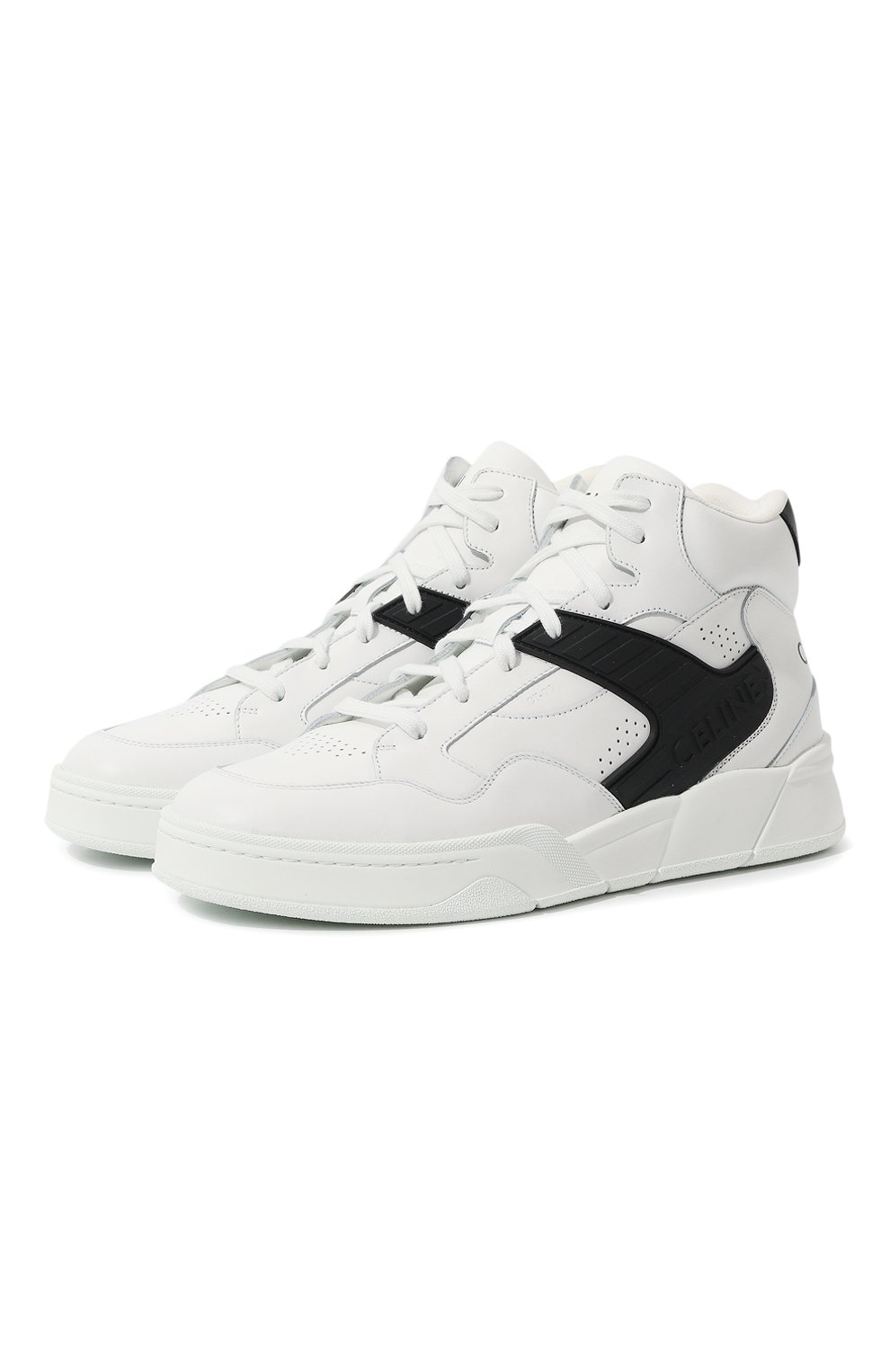 Кожаные кеды trainer-ct 06 CELINE белого цвета по цене 94150 руб., арт. 35313/3840C, фото 1 Кожаные кеды trainer-ct 06 CELINE, арт. 35313/3840C, фото 1