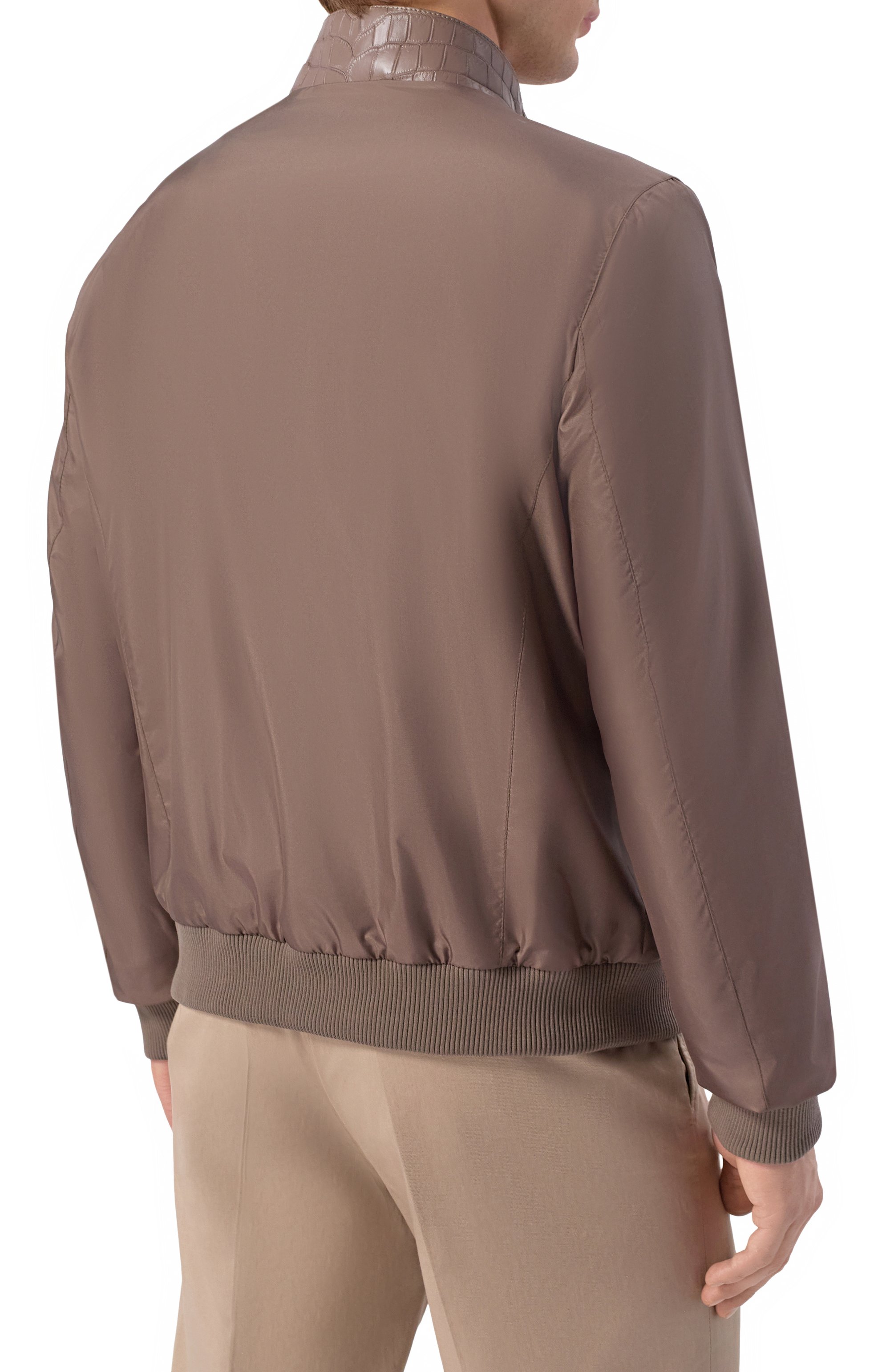 Бомбер с отделкой из кожи крокодила MVST, арт. M26.CSM.L402/1661, фото 4