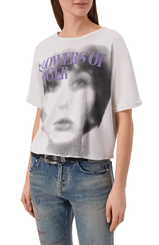 Хлопковая футболка Enfants Riches Deprimes 120-568/C0TT0N Кремовый  120-568/C0TT0N Фото 3