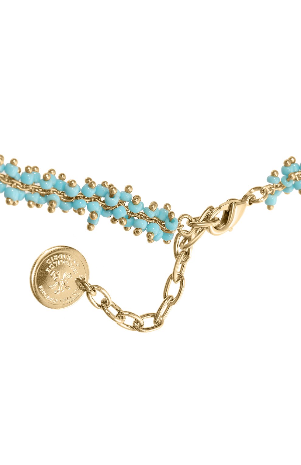 Колье ANTON HEUNIS бирюзового цвета по цене 22500 руб., арт. VRS1.14, фото 4 Колье ANTON HEUNIS, арт. VRS1.14, фото 4