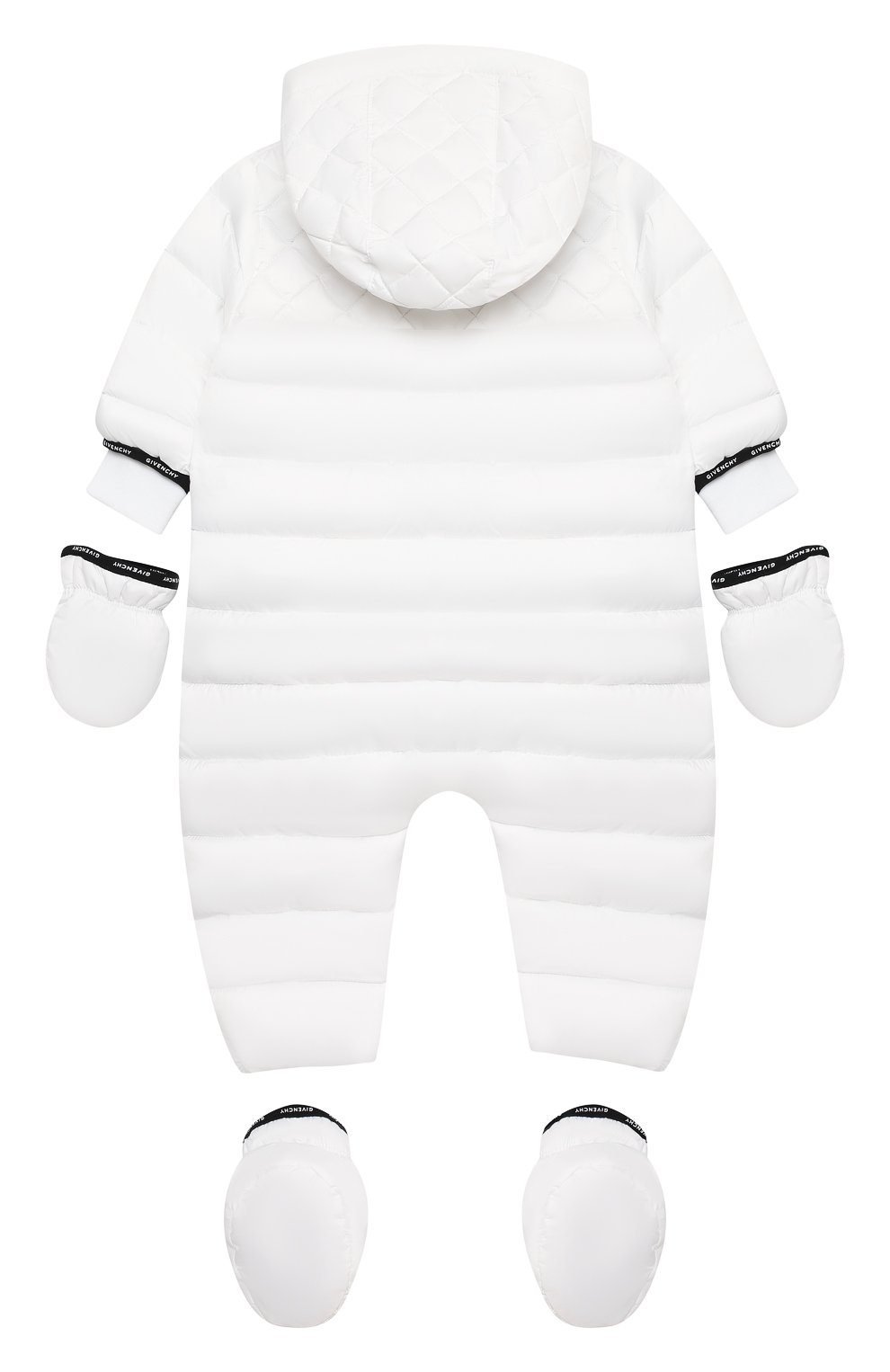 Утепленный комбинезон с варежками и пинетками GIVENCHY, арт. H96017, фото 2