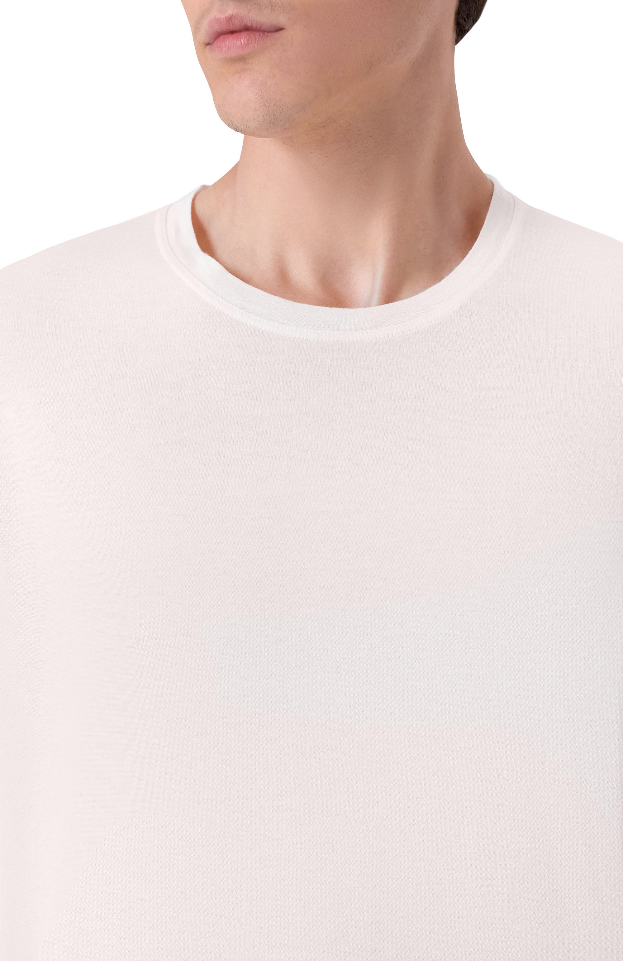 Лонгслив из хлопка и кашемира KITON, арт. UMK073501, фото 5