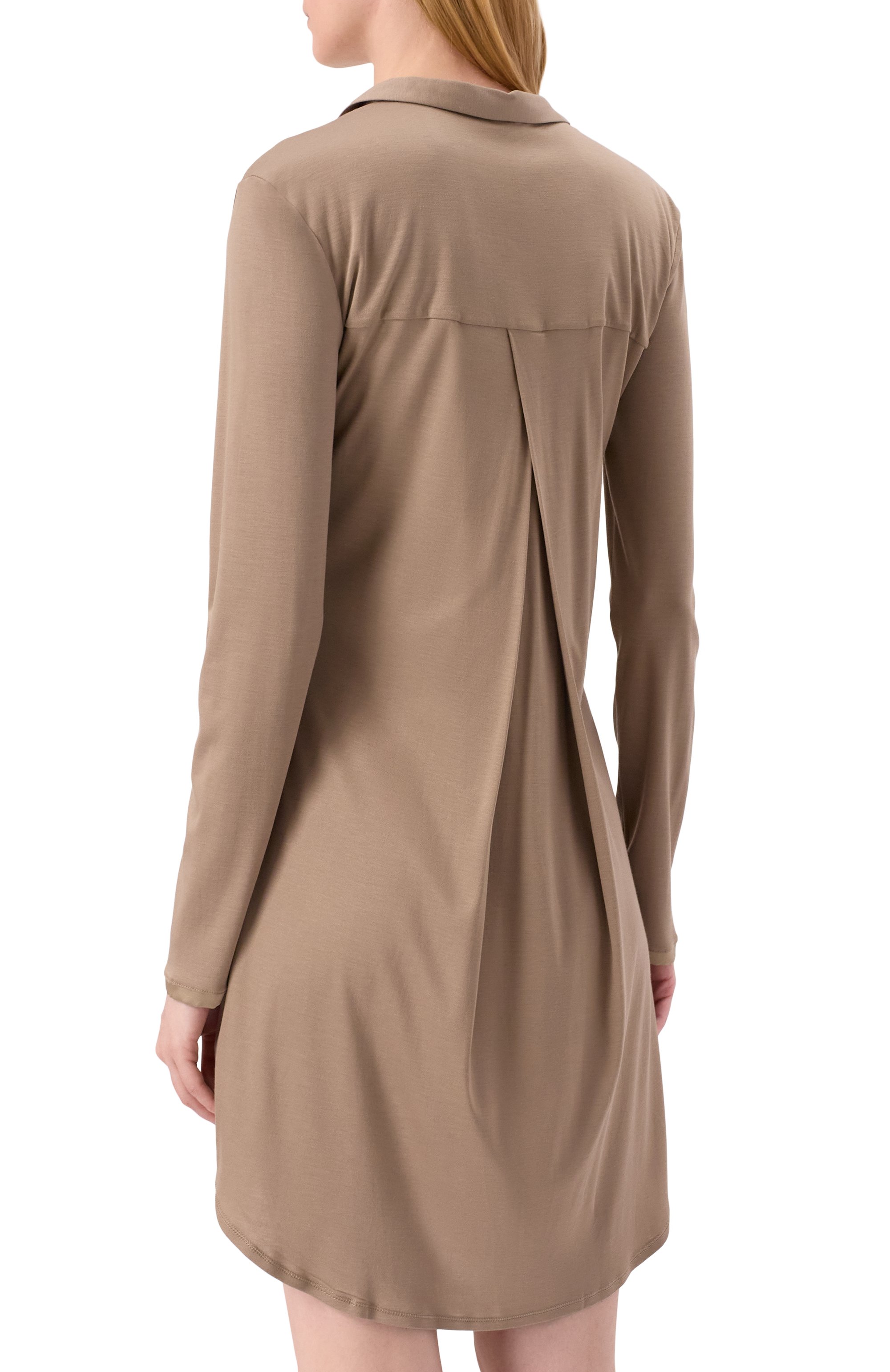 Сорочка HANRO коричневого цвета по цене 29240 руб., арт. 077420, фото 4 Сорочка HANRO, арт. 077420, фото 4