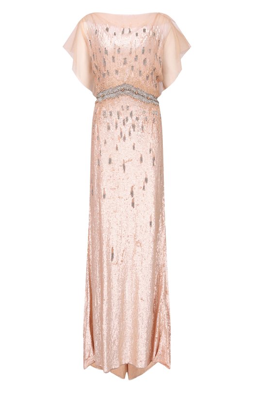 

Платье с отделкой пайетками Jenny Packham, Розовый
