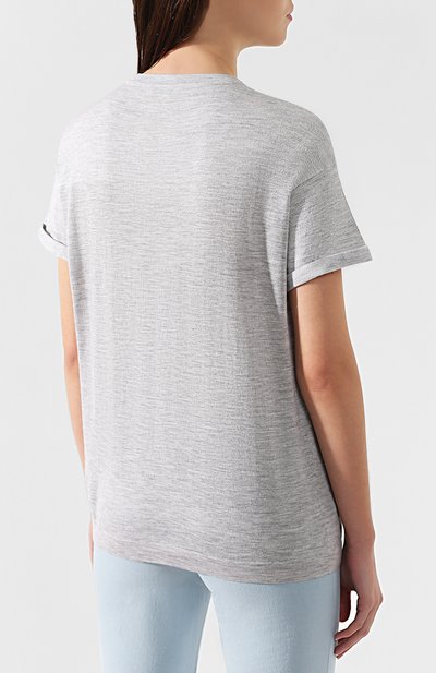 Топ из смеси кашемира и шелка BRUNELLO CUCINELLI, арт. M13836300, фото 4